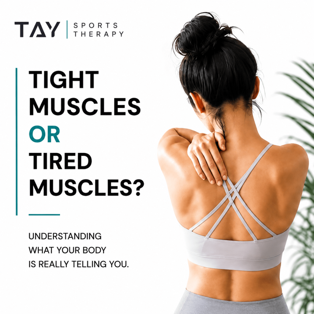 TIGHT MUSCLES OR TIRED&nbsp;MUSCLES?